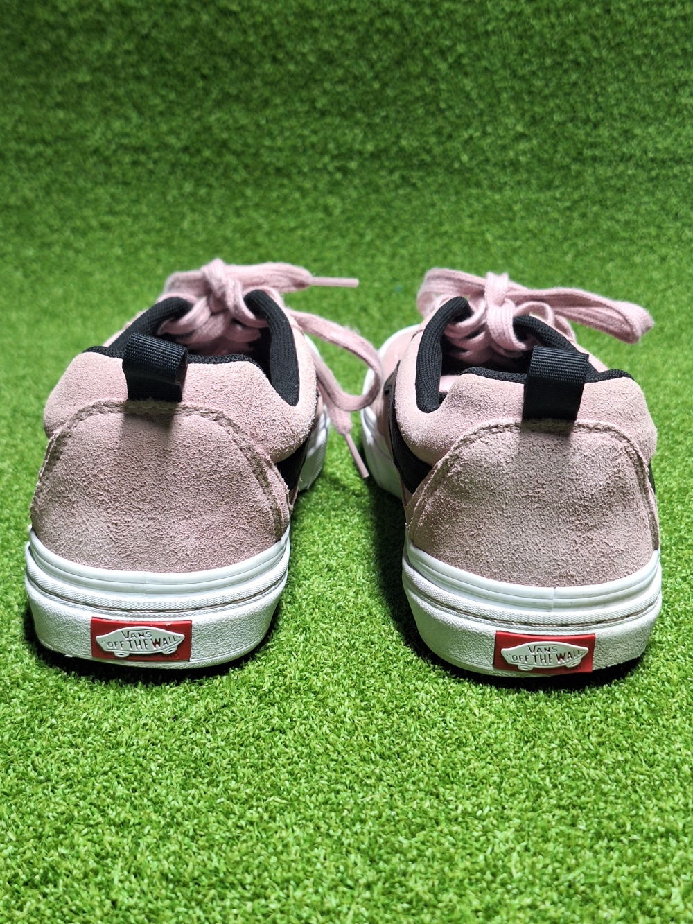 Vans Kyle Walker Shoes Mens Size 9.5 Pink Black Suede Skateboard Pro Ultracush - Picture 6 of 9